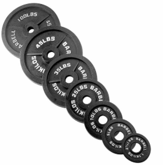 110136 DISC BARBELL CAST IRON 5KGS, 2'S