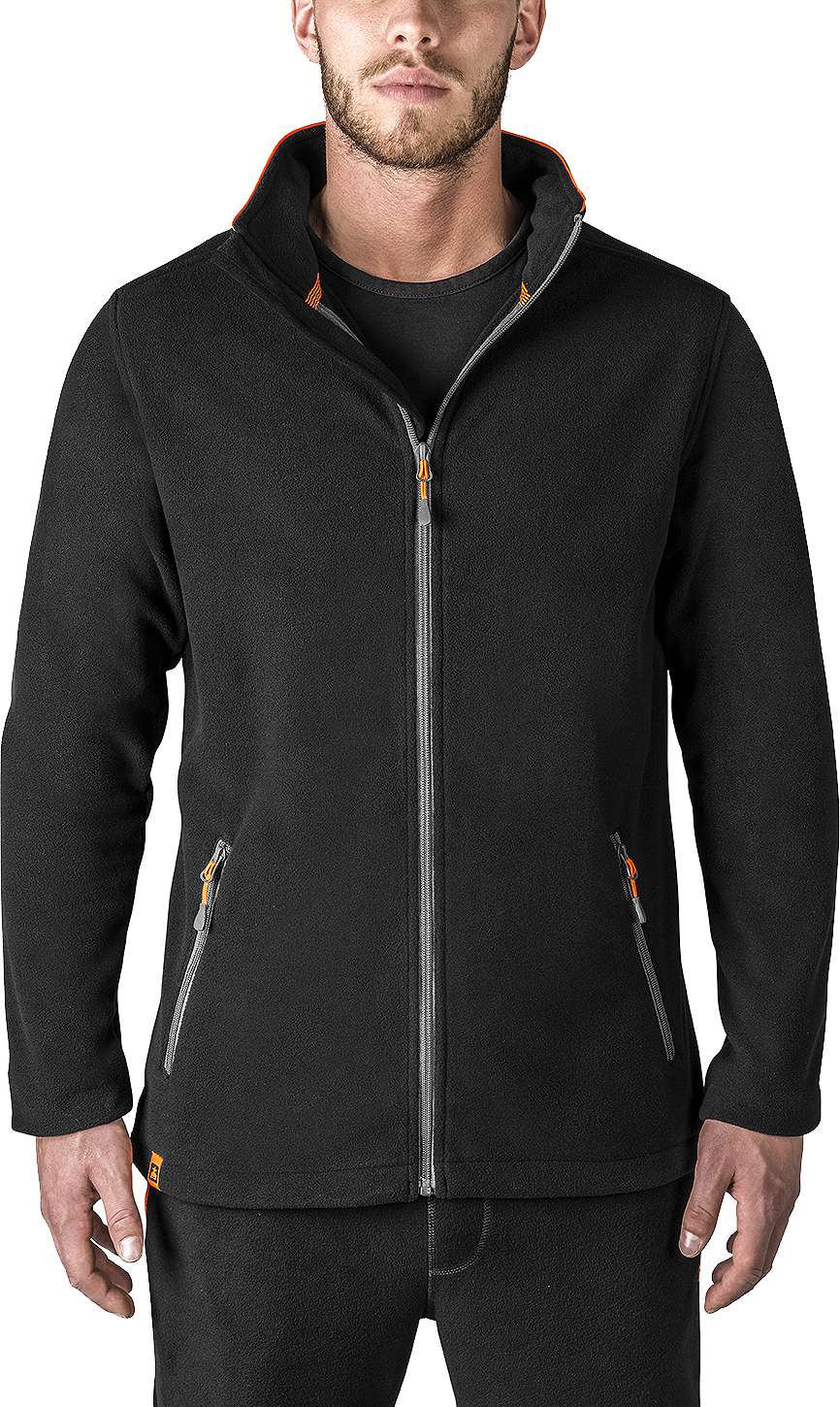 112058 JACKET FLEECE POLYESTER, ANTI STATIC NAVY/YELLOW S