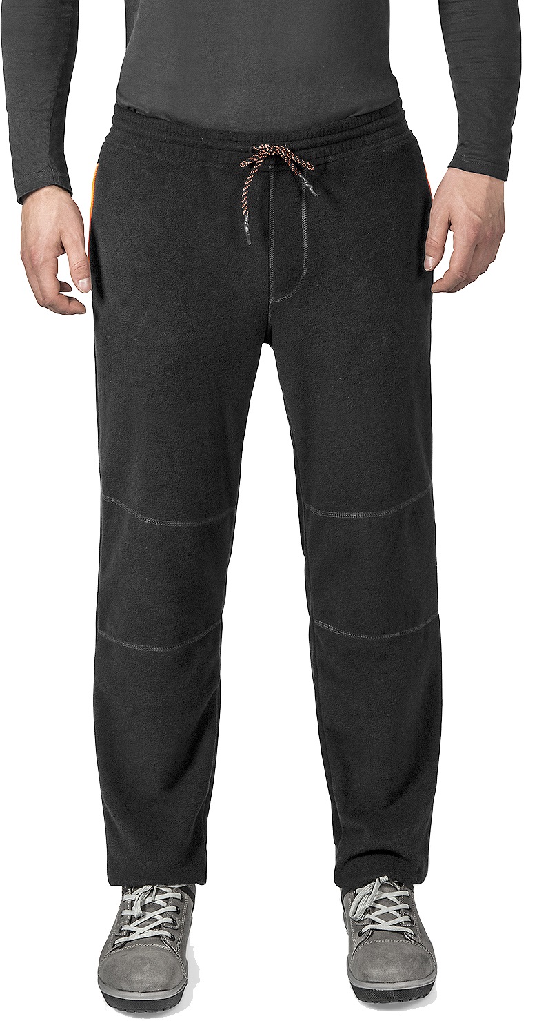 112067 TROUSERS FLEECE POLYESTER, ANTI STATIC BLACK/ORANGE L