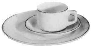 170352 RIM SOUP PLATE STANDARD WITH BLUE LINE 233MM
