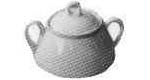 170432 SUGAR BOWL CHINA PLAIN STANDARD 300CC