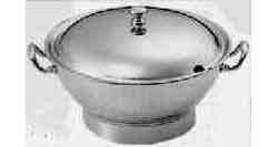 170837 SOUP TUREEN STAINLESS STEEL PLAIN ROUND 4.0LTR