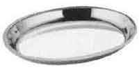 170908 VEGETABLE BOWL OVAL STAINLESS STEEL 255X180MM