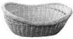 170932 BREAD BASKET OVAL BAMBOO 290X180MM