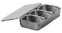 171031 SPICE CONTAINER STAINLESS 3 INNER BOXES 345X150X67MM