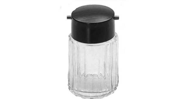 171046 SAUCE BOTTLE GLASS 90CC WITH PLASTIC TOP