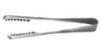 171355 ICE TONGS STAINLESS STEEL, LONG GRAB L:215MM