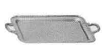 171427 SERVICE TRAY RECTANGULAR HANDLED STAINLESS 455X340MM
