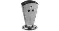 171461 NAPKIN PAPER HOLDER STAINLESS 72X140MM FOR HAND FOLDED