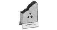 171463 NAPKIN PAPER HOLDER STAINLESS 95X140MM FOR READY FOLDED