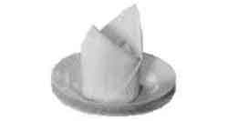 171472 TABLE NAPKIN COTTON DAMASK WHITE 500MM SQUARE