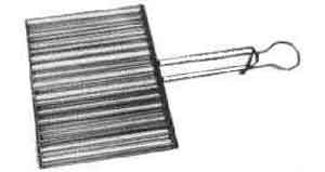 171976 BROILER FISH GALV-IRON 360X300MM
