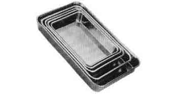 172124 PAN RECTANGULAR STAINLESS 400X290X67MM