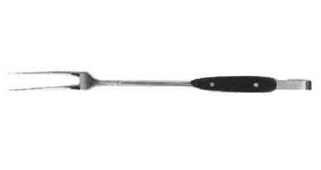 172503 COOK'S FORK STAINLESS STEEL WITH WOODEN HANDLE 420MM