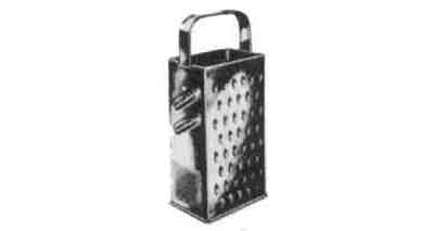 172849 CHEESE GRATER STAINLESS STEEL 4 SIDE CUT 60X90X204MM