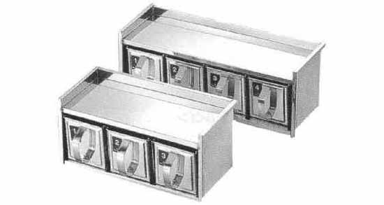 172965 SPICE CONTAINER STAINLESS 3-DRAWER TYPE W320XH150XD100MM