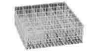 172975 RACK GLASS COMPARTMENT STLWIRE W/PLASTIC COATED 475X475X155MM