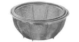 173276 BASKET ROUND STAINLESS STEEL 375MM DIAM