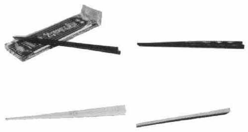 173402 CHOPSTICKS LACQUERED BAMBOO SQUARE JAPANESE STYLE