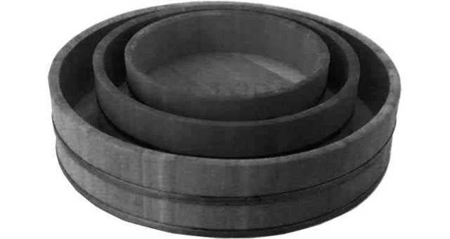 173419 SUSHI TUB WOOD INNER DIA435MM, DEPTH 95MM 3.24LTR