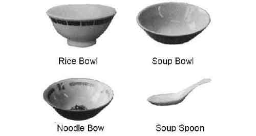 173601 RICE BOWL CHINESE STYLE PORCELAIN 115MM DIAM
