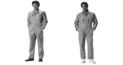 190512 BOILERSUIT COTTON BUTTON TYPE GRAY SIZE L