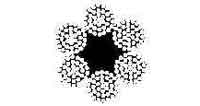 212601 ROPE WIRE BLACK 6X37, 6MM DIAX200MTR