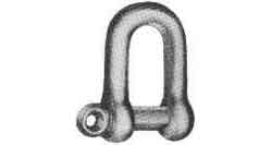 230344 SHACKLE D-TYPE SCREW PIN GALV, 12MM SWL 0.468TON