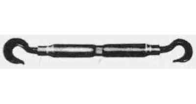230455 TURNBUCKLE PIPE PS TYPE GALV, EYE&EYE W7/8X320MM
