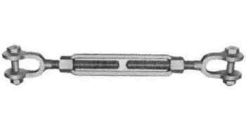 230637 TURNBUCKLE FRAME GALV JAW&JAW, 1X18