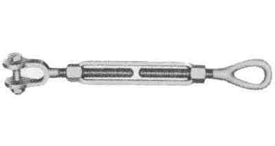 230675 TURNBUCKLE FRAME GALV JAW&EYE, 1X6