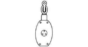 231655 BLOCK WOODEN WITH HOOK, JIS-F3426-W2AH DOUBLE 240MM