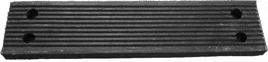 232016 PILOT LADDER STEP RUBBER, 525X115X28MM