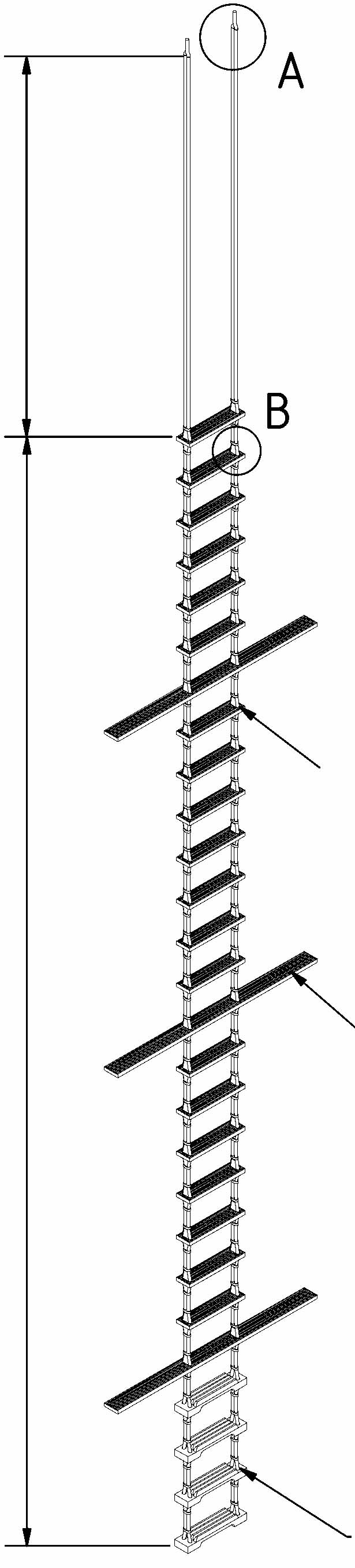 232034 LADDR PILOT MED/USCG APPROVED, NORMALISATION STEP 9MTR
