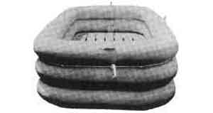 232562 PAINTING PONTOON INFLATABLE, 1500X3000X600MM