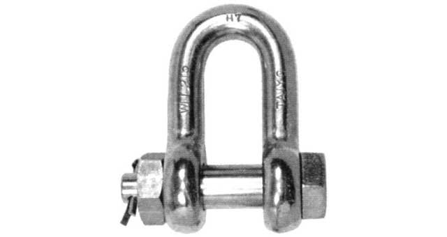 233530 SHACKLE STRAIGHT HEX HEAD BOLT, S. STEEL SB 30MM SWL 5.0TON