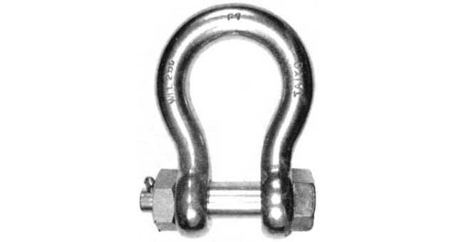 233572 SHACKLE BOW HEX HEAD BOLT, S. STEEL BB 12MM SWL 1.0TON