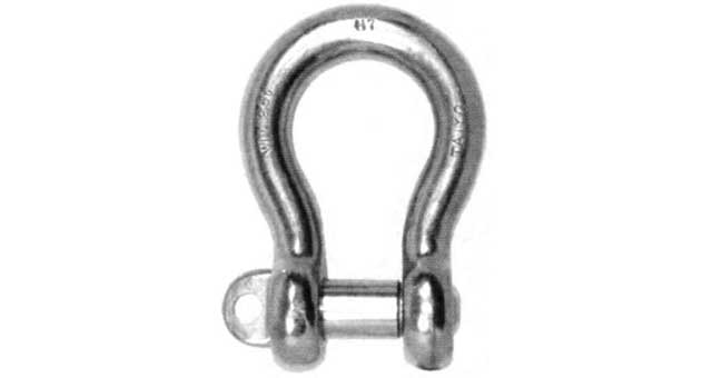 233607 SHACKLE BOW EYE BOLT S. STEEL, BC 18MM SWL 2.0TON