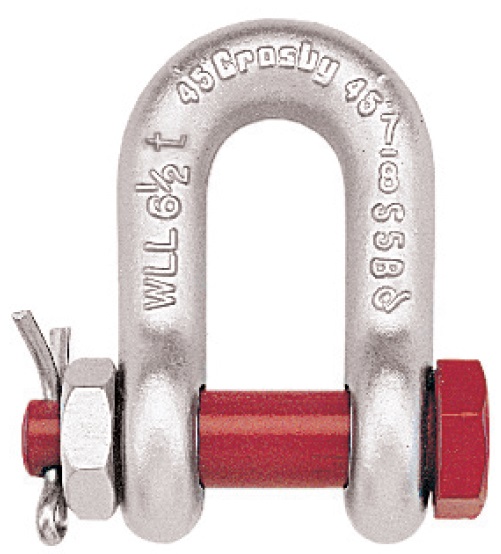 234294 SHACKLE CHAIN FORGED CROSBY, BOLT TYPE G-2150 GALV 7/16