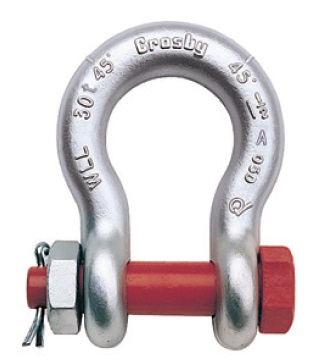 234314 SHACKLE ANCHOR FORGED CROSBY, BOLT TYPE S-2140 BLACK 2-1/2
