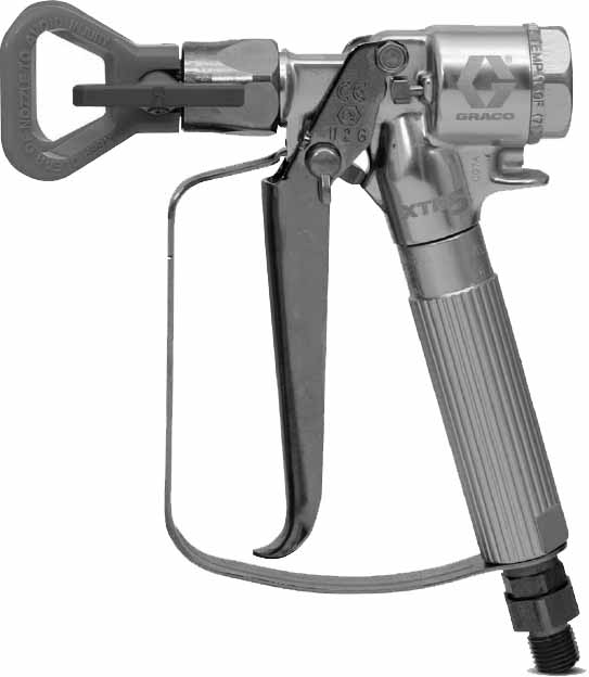 270902 GUN AIRLESS SPRAY GRACO XTR-5, OVAL HANDLE W/TIP #XTR502
