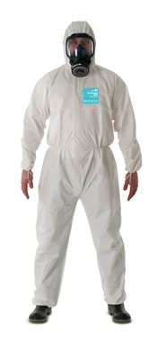 312056 WORKWEAR PE LAMINATE FABRIC, M.GARD2000 STANDARD WHITE XXXL