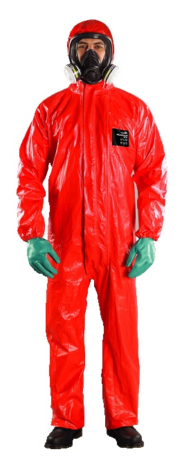 312122 WORKWEAR FLAME RESIST/CHEMICAL, PROTECT MICROCHEM CFR RED M