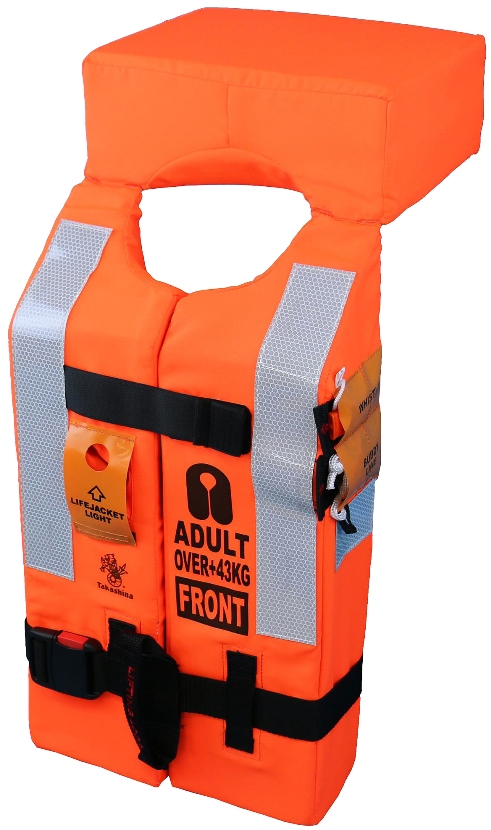 330134 LIFE JACKET WITH WHISTLE, FOR ADULT USCG APPROVED