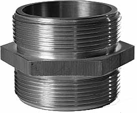333466 NIPPLE DUAL BRASS SM900040, 1-1/2