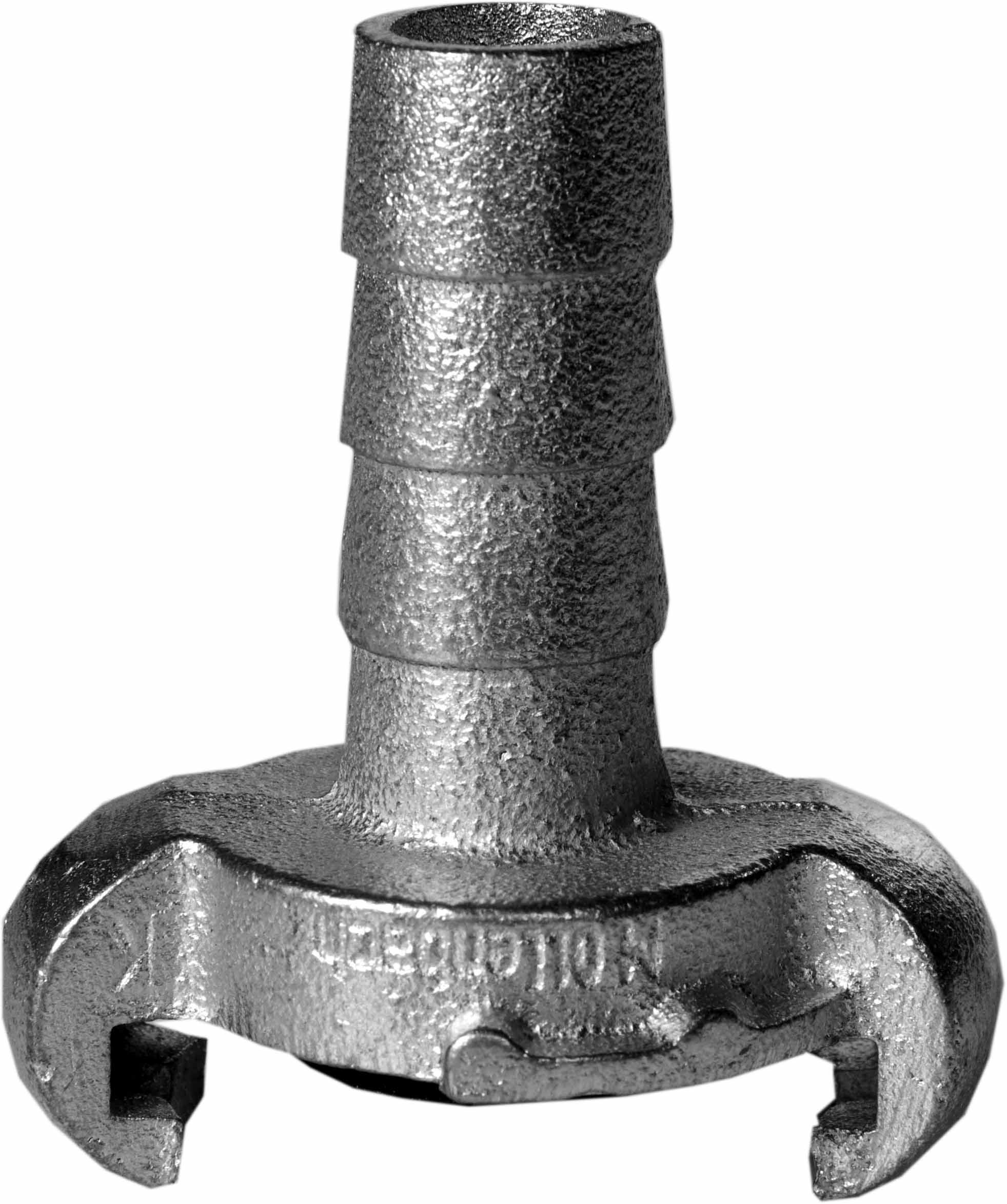 351123 COUPLING AIR HOSE CAST IRON, LUG 42MM HOSE END 6MM(8MM)