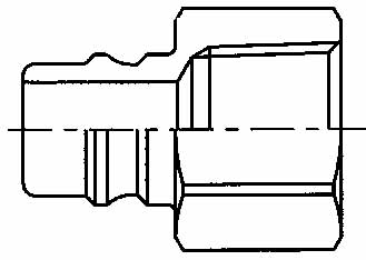 352234 COUPLING QUICK SUS-304 NIPPLE, SOHN12-12F FEMALE 3/4 NO VALVE