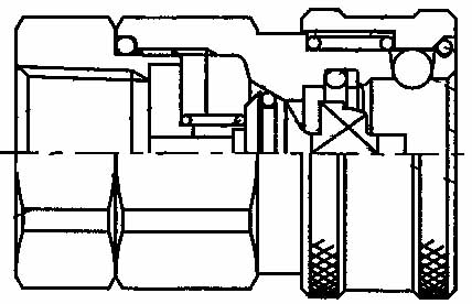 352304 COUPLING QUICK STEEL COUPLER, VHC12-12FSO FEMALE 3/4 W/VALVE