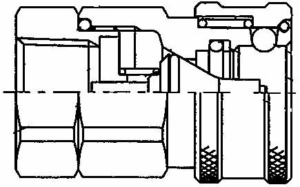 352322 COUPLING QUICK STEEL COUPLER, PHC8-8FSO FEMALE RC1/2 PHVALVE