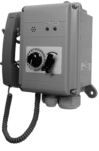 372187 TELEPHONE MARINE BATTERY LESS, SELECTIVE 12ST WALL ODS5381-1